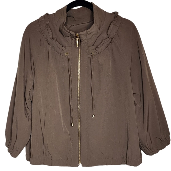 Chico's Zenergy brown tan zip jacket - Picture 9 of 16
